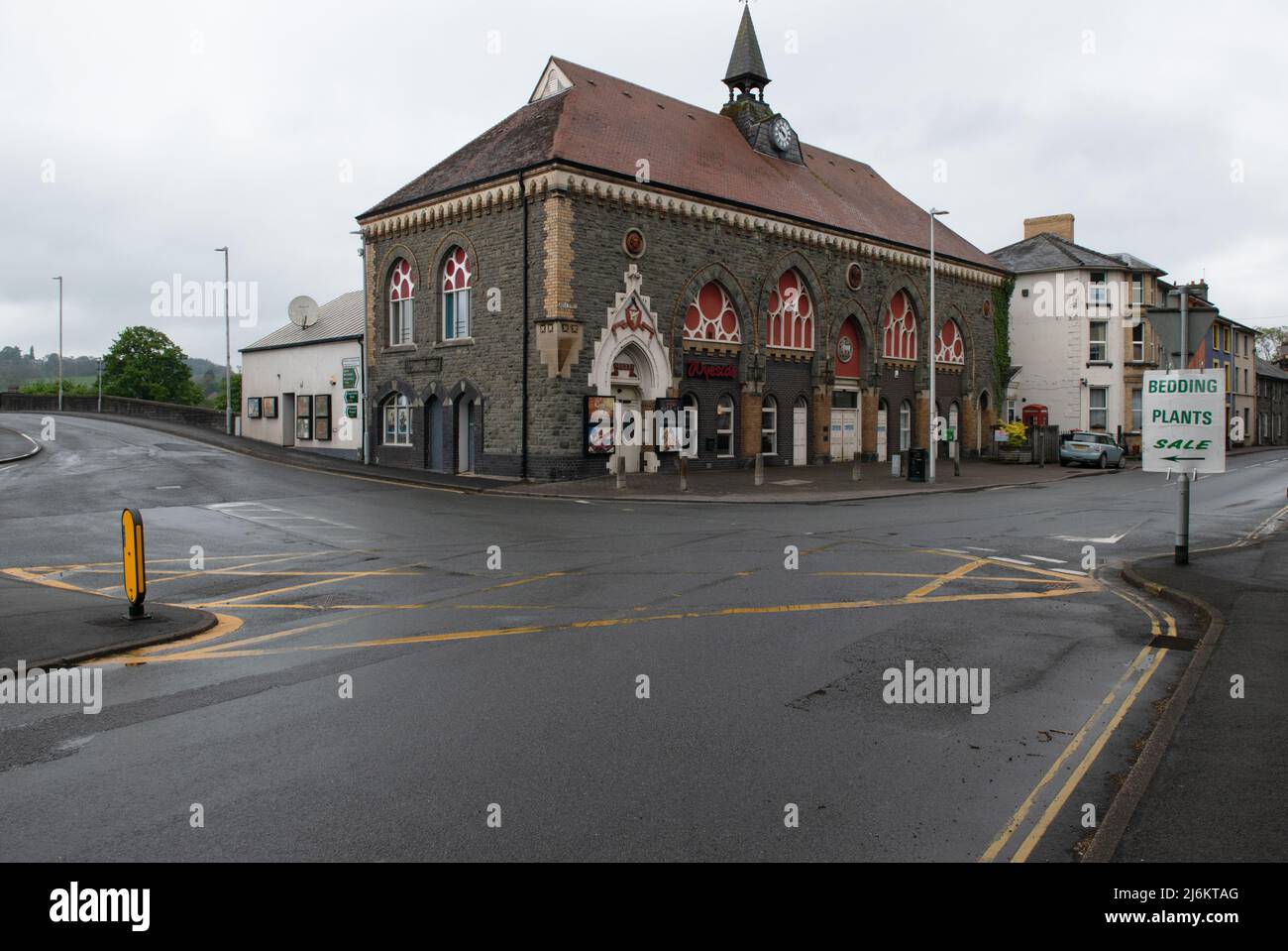 Wyeside Arts Center, Builth Wells, Powys, Wales, Großbritannien Stockfoto