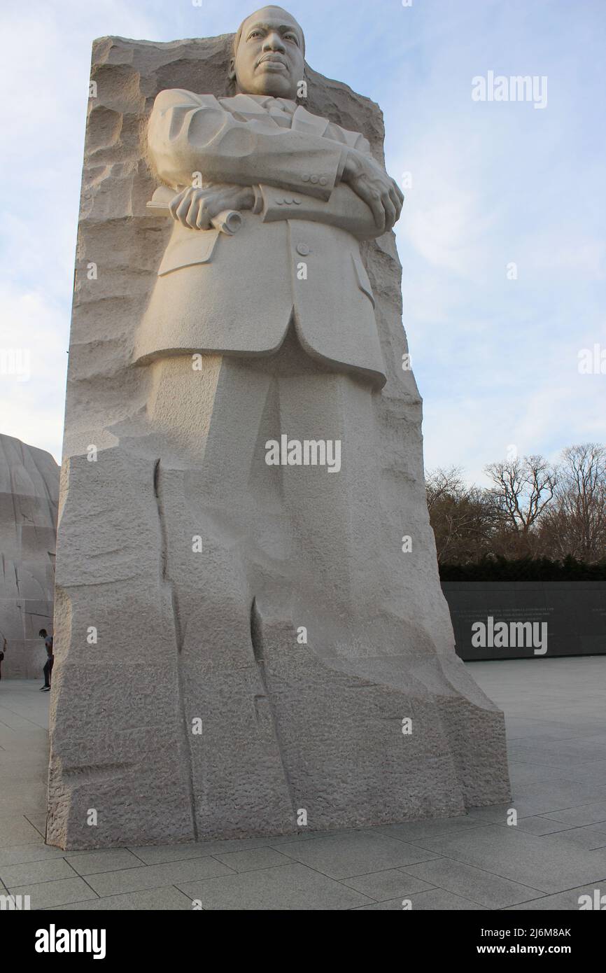 Vertikale Franklin Delano Roosevelt Memorial Statue Arme Gekreuzt Stockfoto