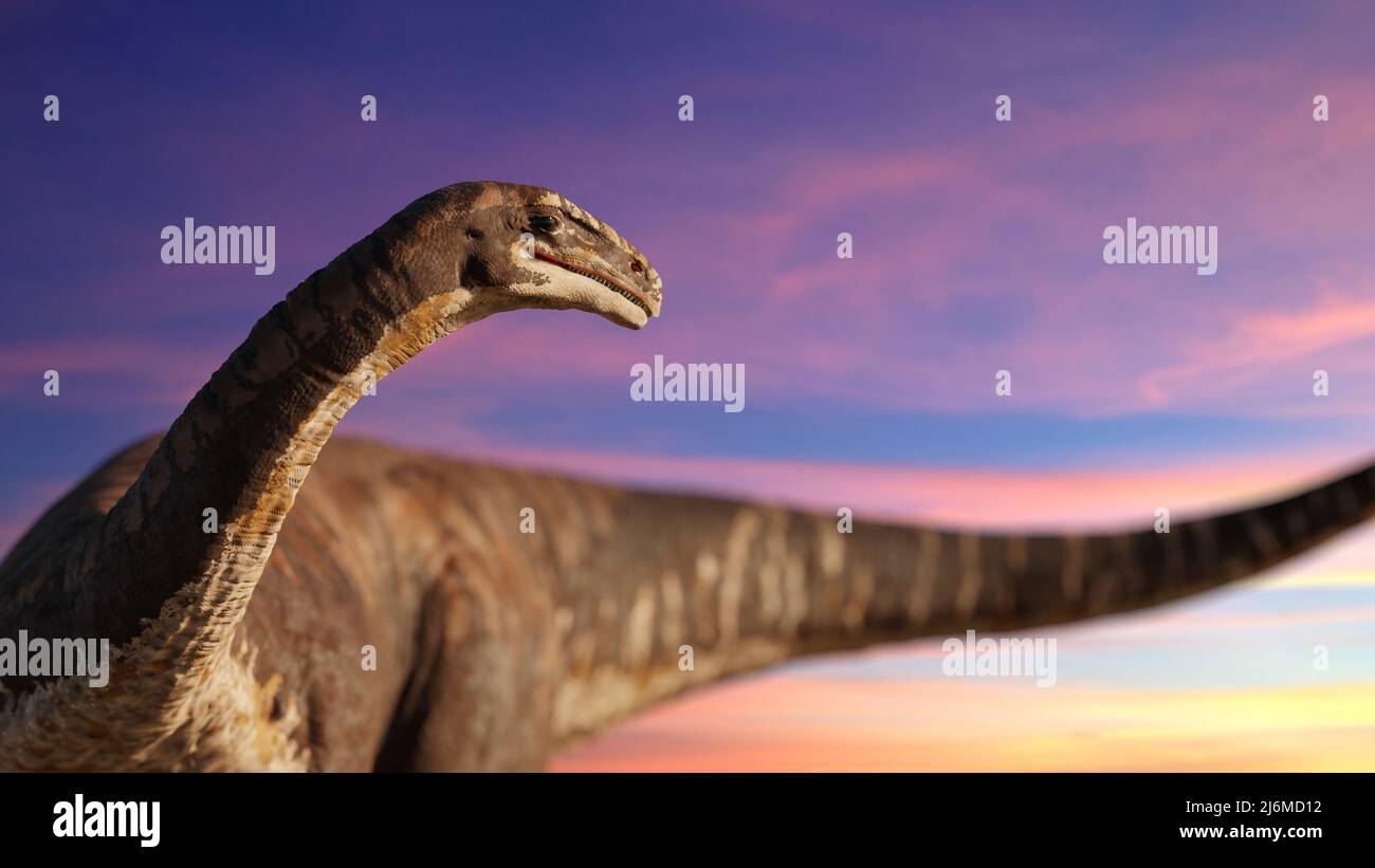 Plateosaurus engelhardti, Dinosaurier aus der späten Trias-Epoche Stockfoto
