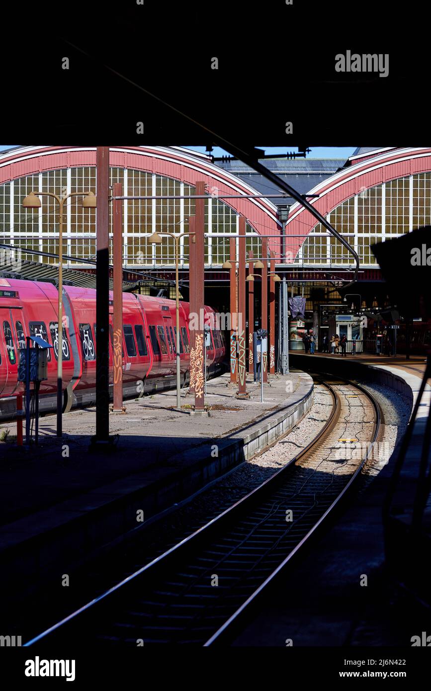 Copenhagen Central Station (Hovebanegården), Kopenhagen, Dänemark Stockfoto