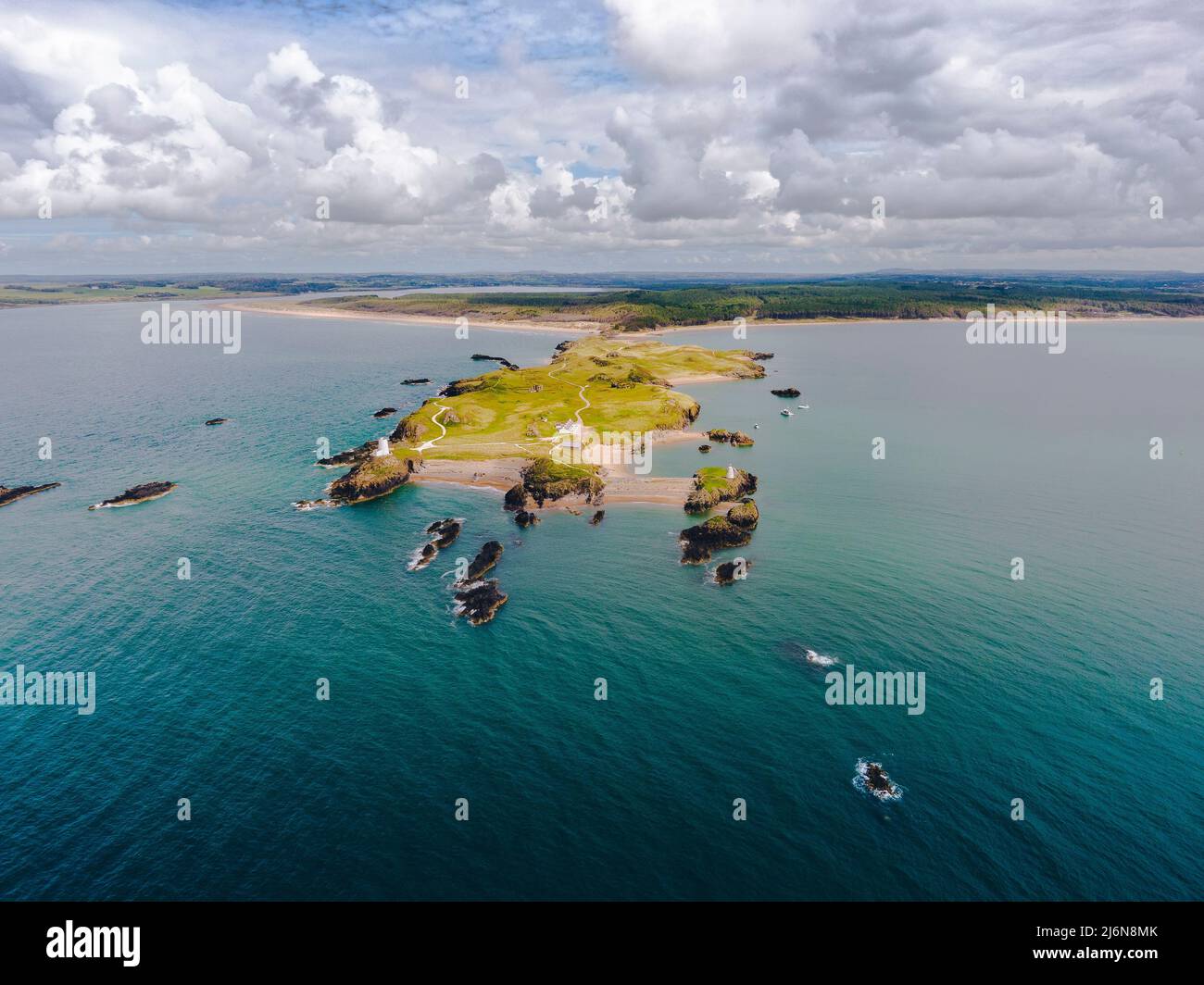 Ynys Llanddwyn, Anglesey. Stockfoto