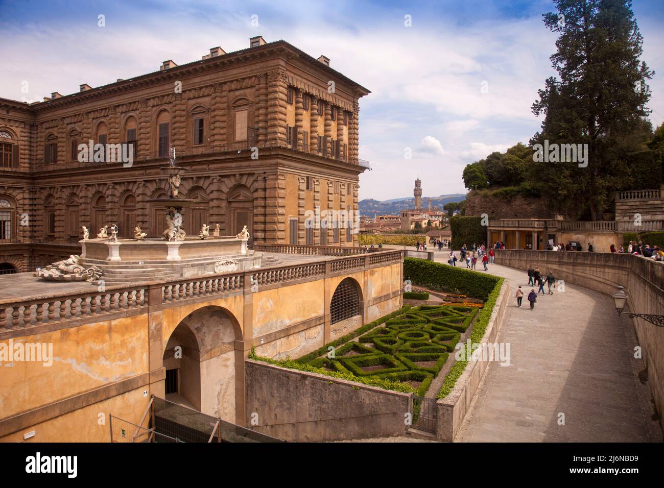 Italien, Toskana, Florenz, Stadt, der Palazzo Pitti. Stockfoto