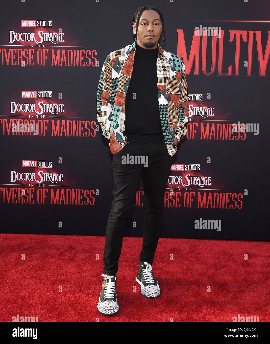 Terrell Grice kommt am Montag, dem 2. Mai 2022, zum DOKTOR DER Marvel Studios, DER IN DER MULTIVERSE OF MADNESS Premiere im Dolby Theater stattfand. (Foto von Sthanlee B. Mirador/Sipa USA) Stockfoto