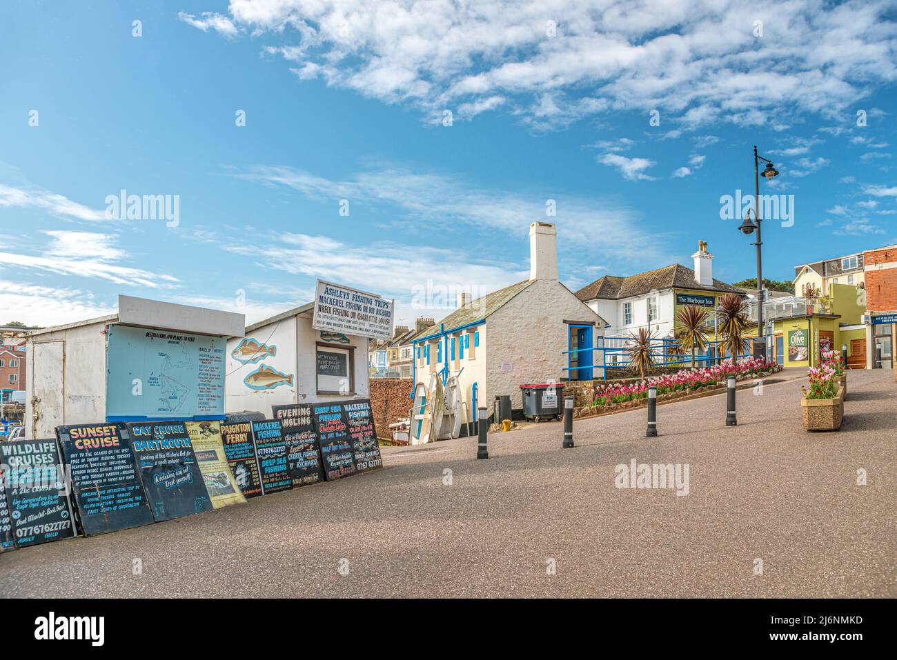 Paignton direkt am Meer und Strand, Torbay, Devon, England, UK Stockfoto