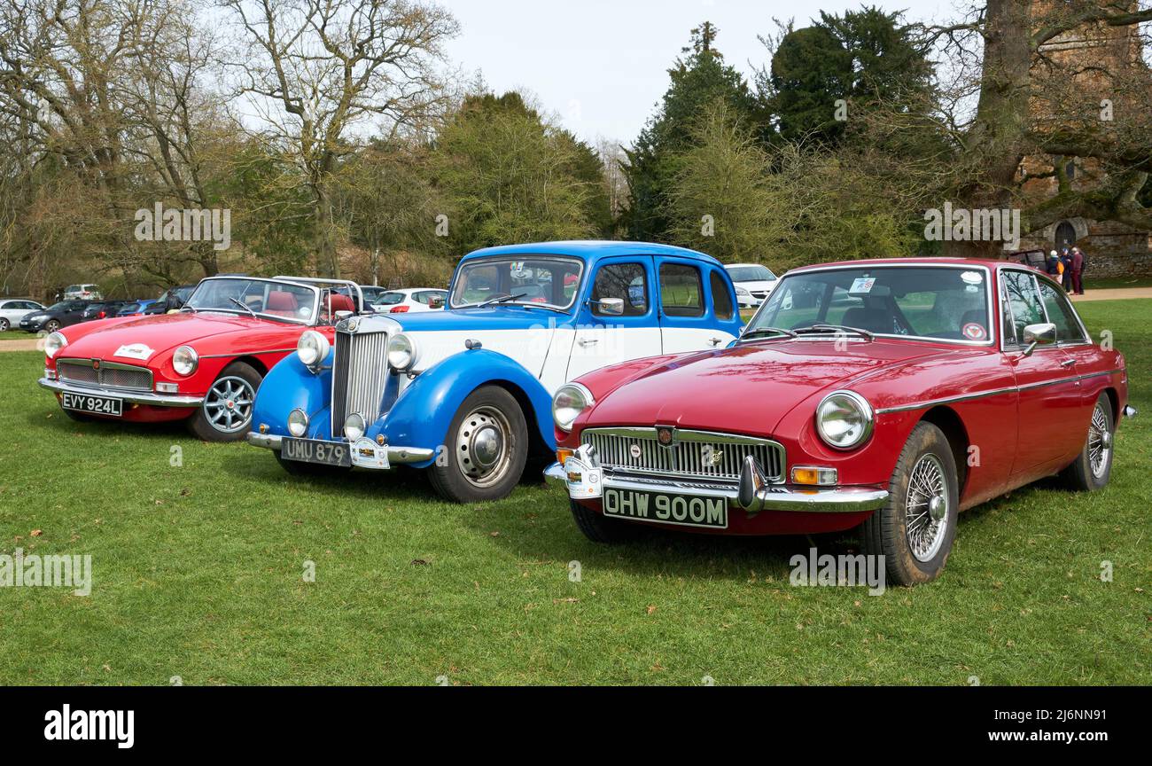 Klassische MGB-Sportwagen Stockfoto