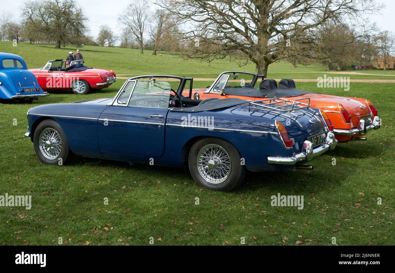 Klassische MGB-Sportwagen Stockfoto