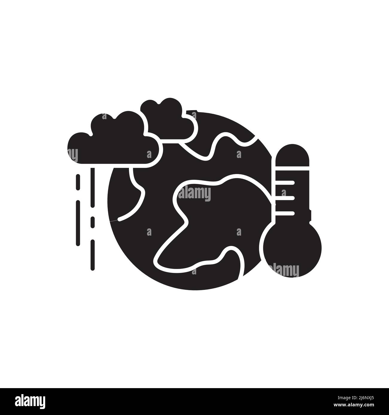Farbsymbol für Klimapolitik. Soziale Verantwortung des Unternehmens. Nachhaltige Entwicklungsziele. SDG-Zeichen. Piktogramm für Anzeige, Web, mobile App. UI-UX-Design e Stock Vektor
