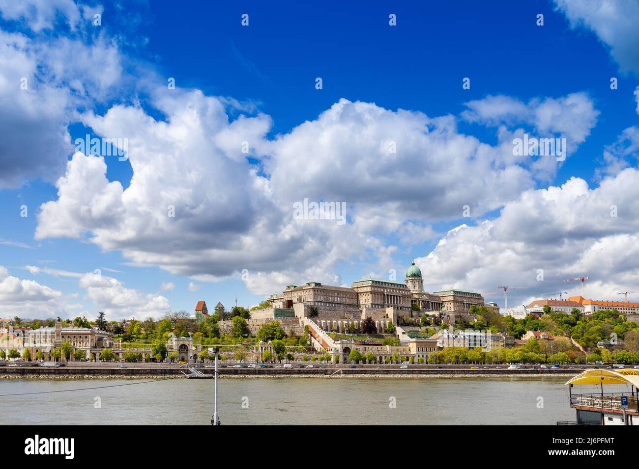 Königliche Burg, Donau, Budapest, Ungarn, Europa Stockfoto