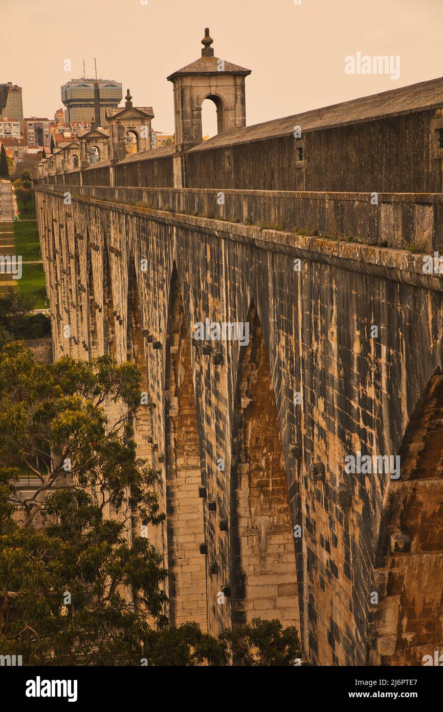 Aqueduto das Águas Livres Stockfoto