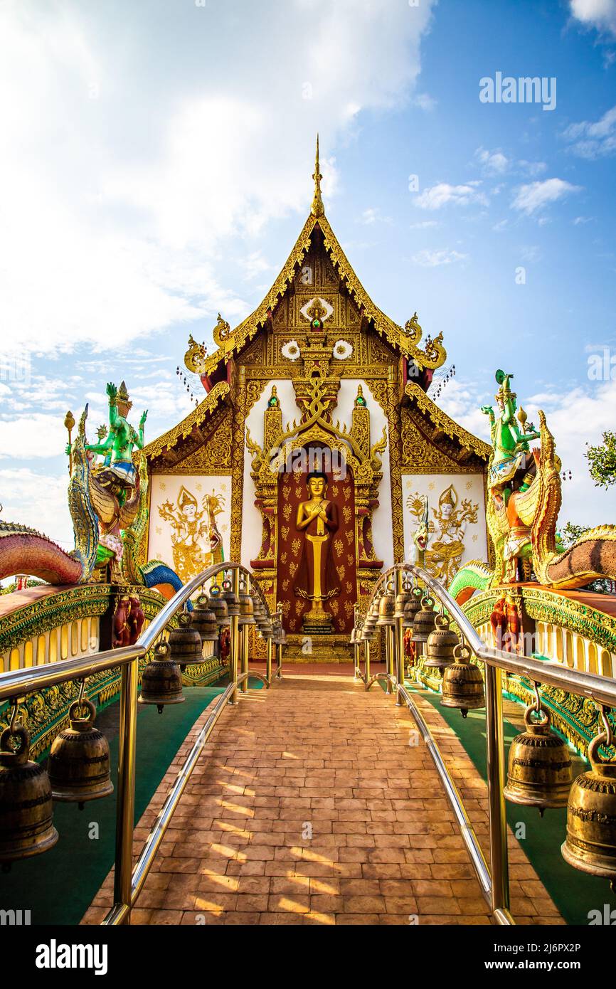 Wat Saeng Kaeo Phothiyan Tempel in Chiang Rai, Thailand, Südostasien Stockfoto