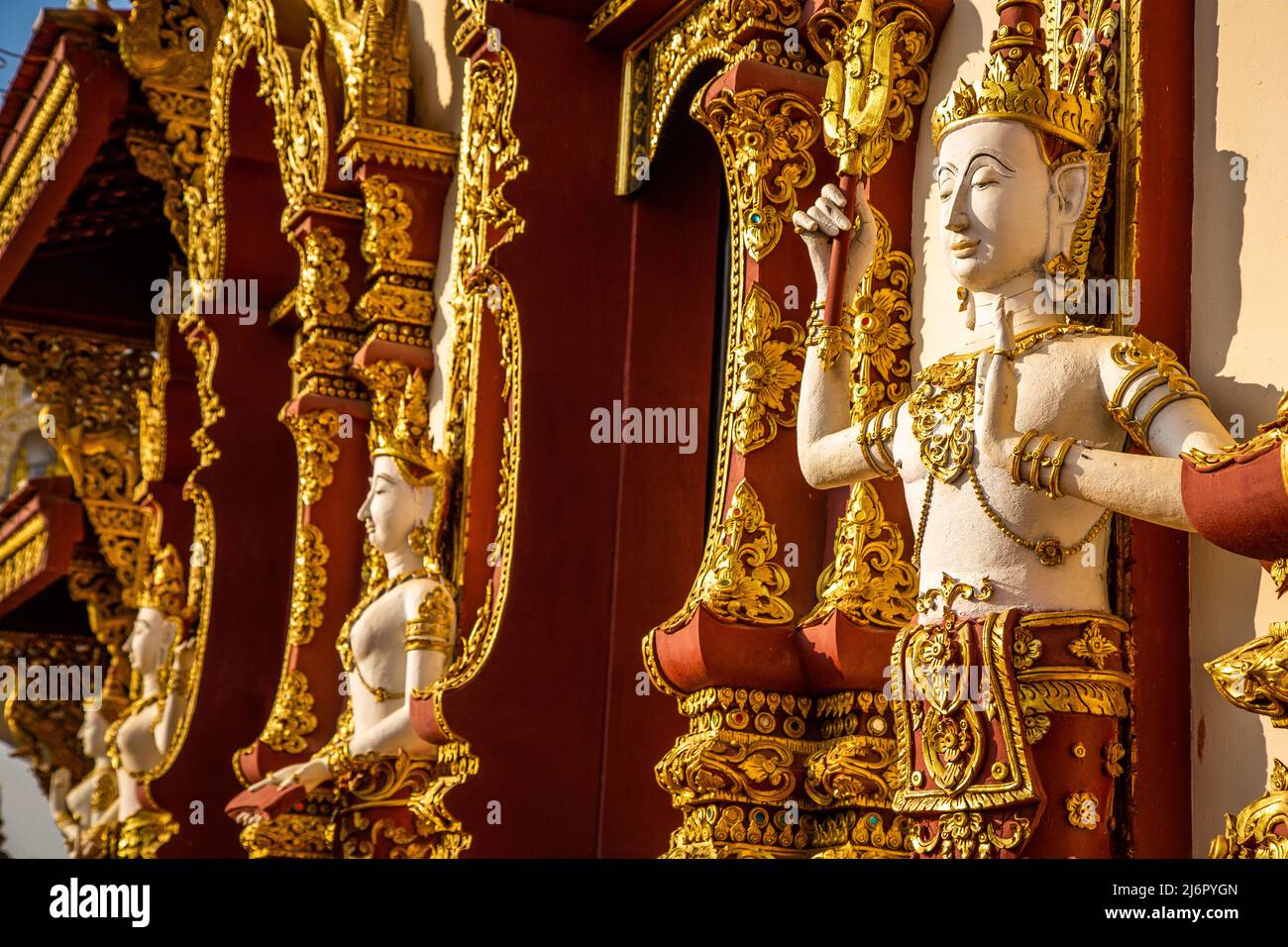 Wat Saeng Kaeo Phothiyan Tempel in Chiang Rai, Thailand, Südostasien Stockfoto