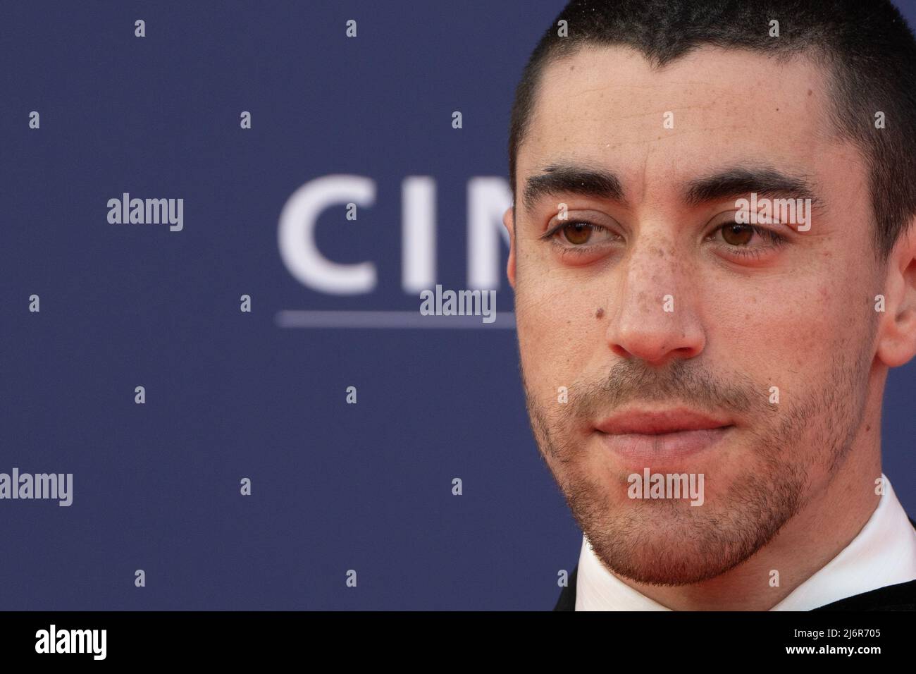 Rom, Italien, 3. Mai 2022 - Eduardo Scarpetta nimmt am roten Teppich beim 'David di Donatello'-Preis 2022 Teil. Credits: Luigi de Pompeis/Alamy Live News Stockfoto