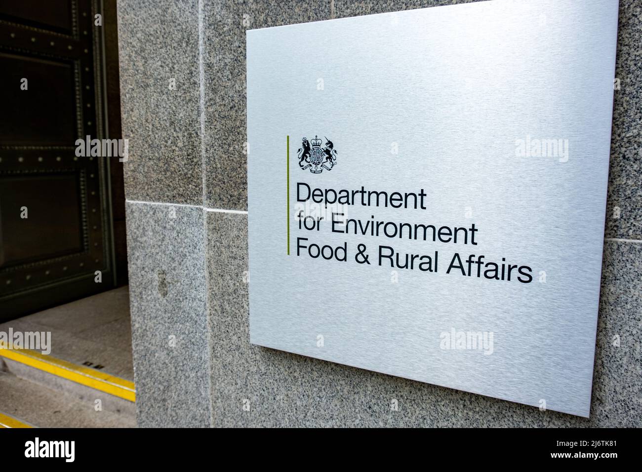 London-Mai 2022: Ministerium für Umwelt, Ernährung und Angelegenheiten des ländlichen Raums, britische Regierungsbehörde Stockfoto