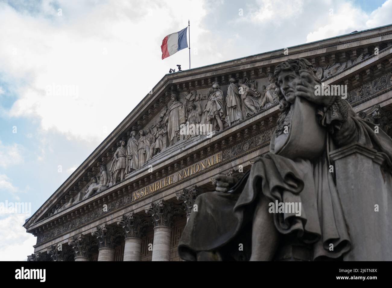 PARIS, FRANKREICH - die französische Nationalversammlung (l'Assemblée nationale). Auch Palais Bourbon, französisches parlament genannt. Stockfoto PARIS, FRANKREICH - die französische Nationalversammlung (l'Assemblée nationale). Auch Palais Bourbon, französisches parlament genannt. Stockfoto
