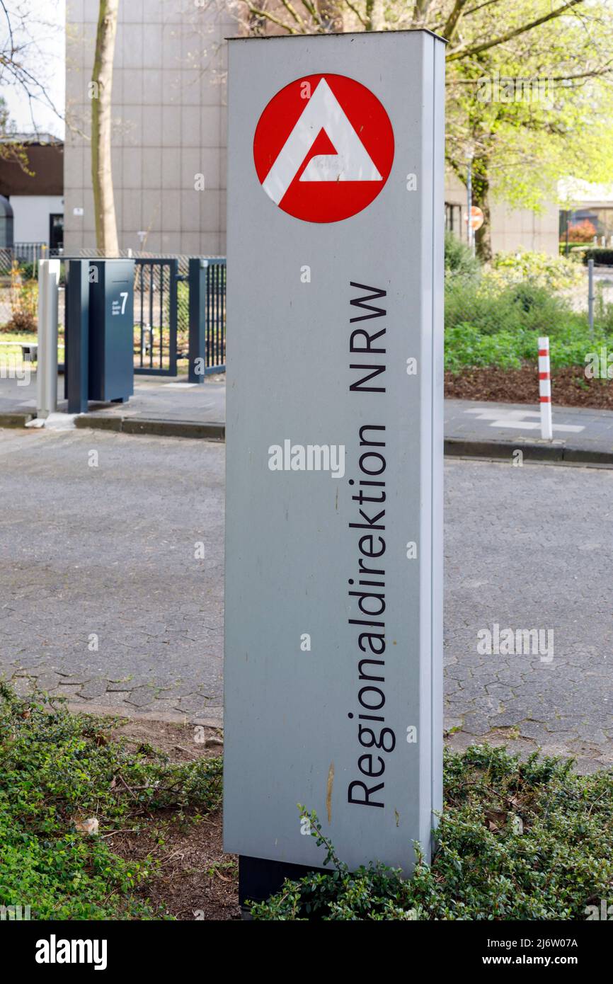 Regionaldirektion Nordrhein-Westfalen der Bundesagentur für Arbeit Stockfoto