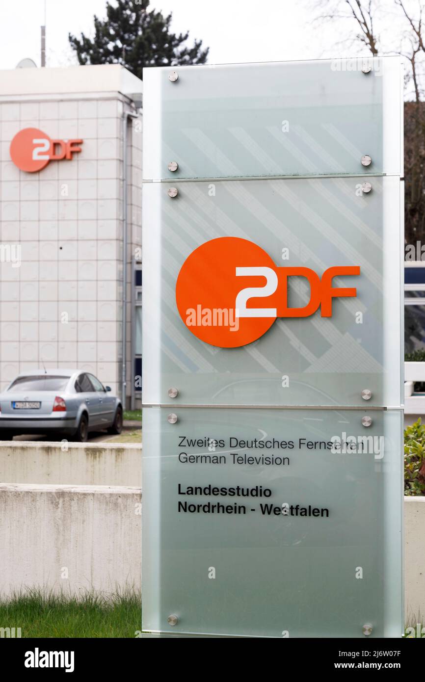 ZDF-Studio in Düsseldorf Stockfoto
