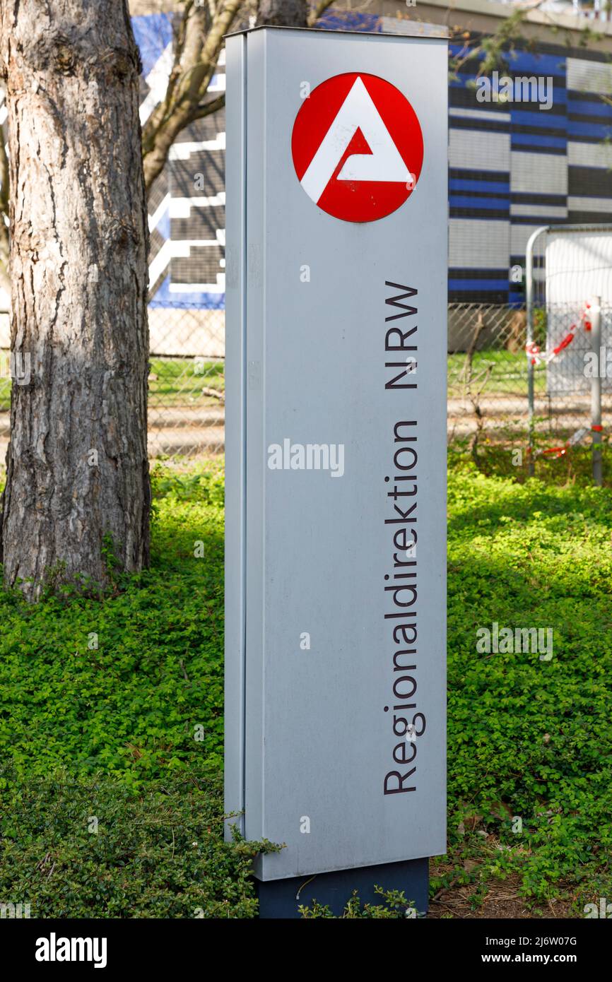 Regionaldirektion Nordrhein-Westfalen der Bundesagentur für Arbeit Stockfoto