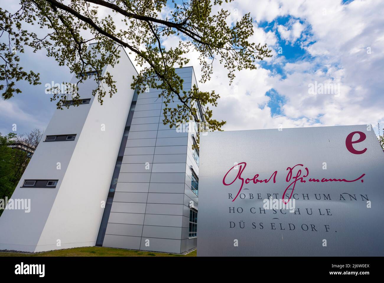 Neubau der Robert Schumann Musikakademie auf dem Campus Golzheim Stockfoto