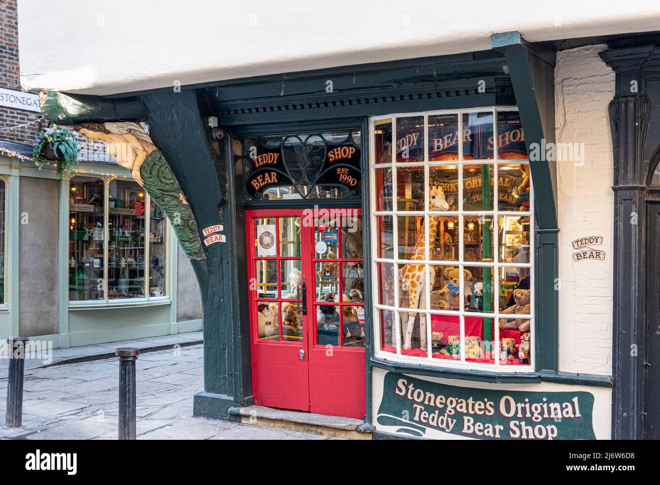 Der Teddy Bear Shop in Stonegate in der Stadt York, Yorkshire, England Stockfoto