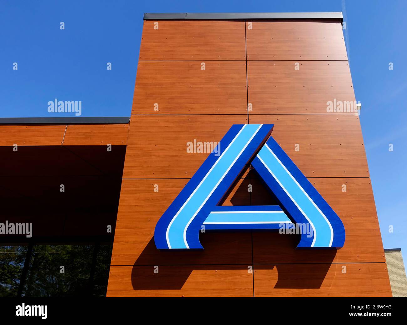 Supermarkt Aldi in Gatow, Berlin, Deutschland Stockfoto