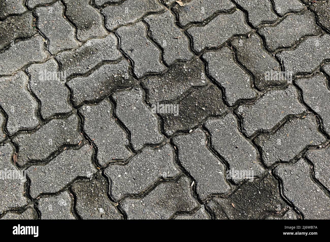 Gemusterter Pflasterblock, Zementsteinboden Stockfoto