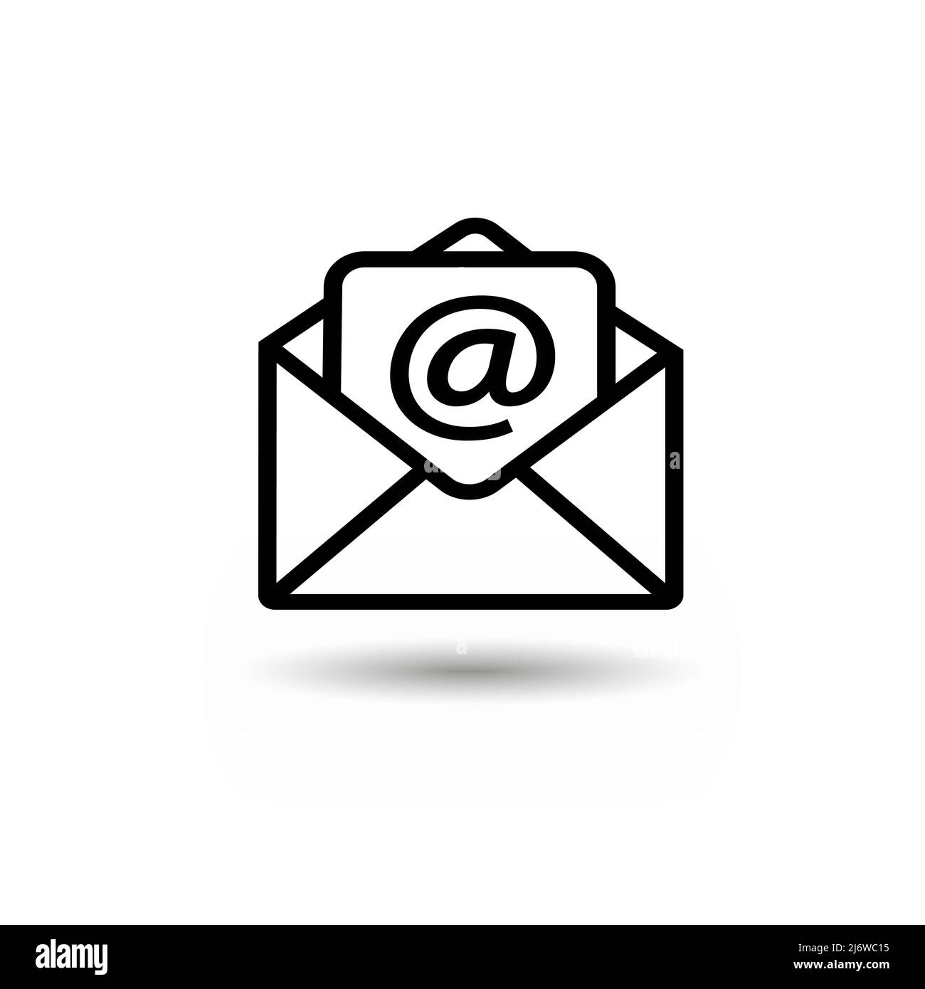 E-Mail-Symbolvektor. E-Mail-Symbolvektor. E-Mail-Symbol. Abbildung des Umschlags Stock Vektor