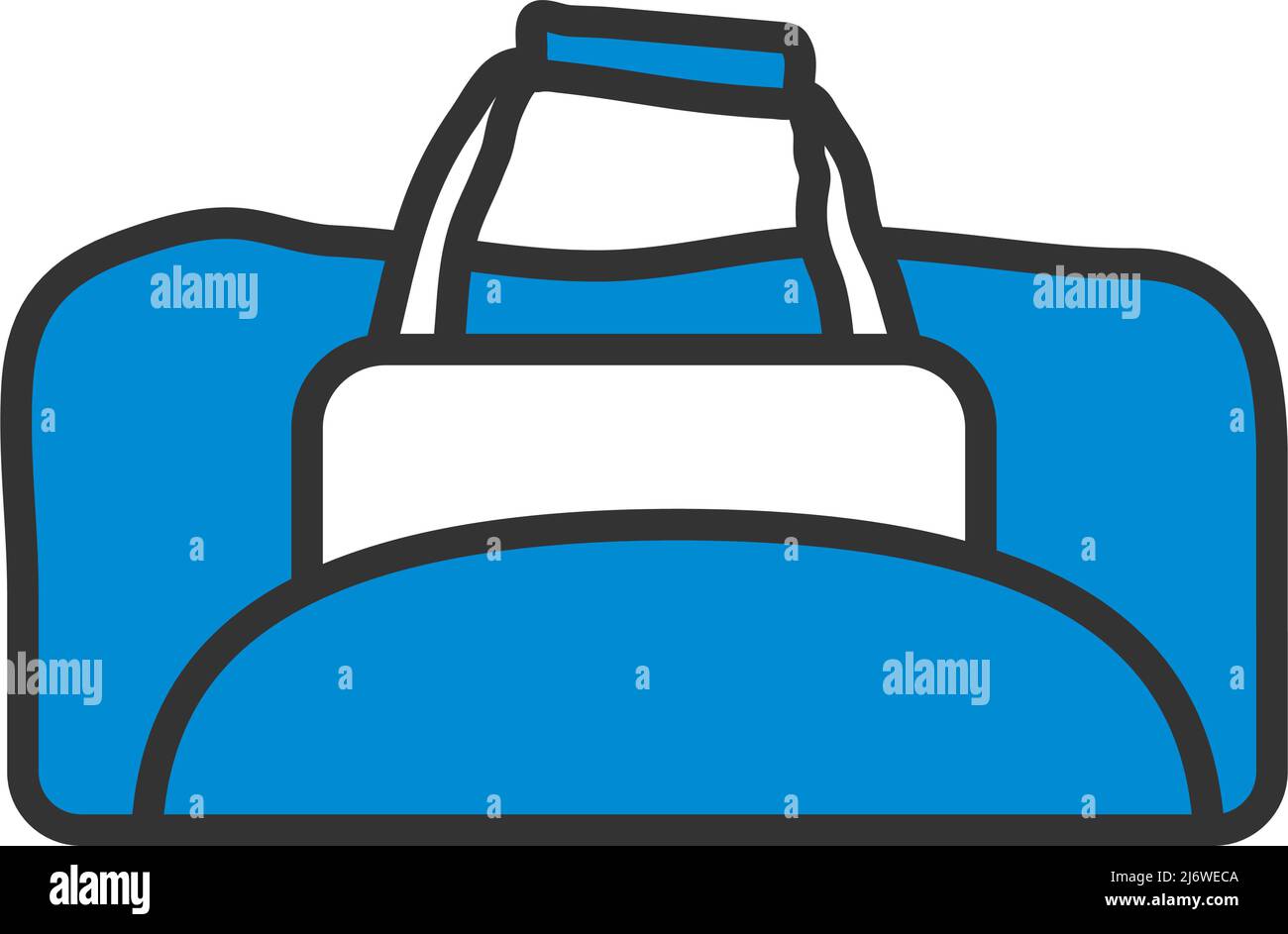 Symbol Für Cricket Bag. Editierbare Fett Formatigte Kontur Mit Farbfüllungsdesign. Vektorgrafik. Stock Vektor