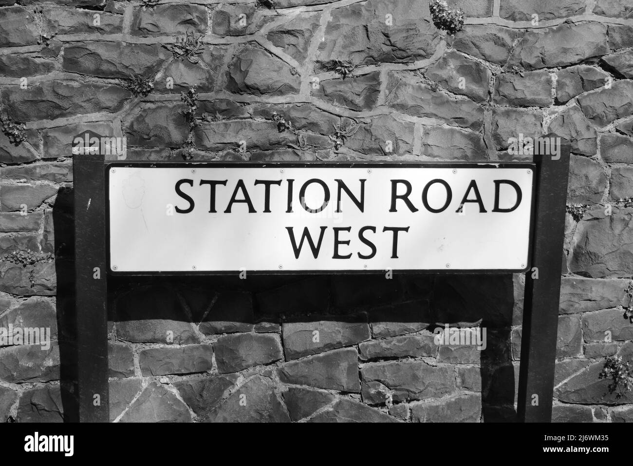 Penmaenmawr Railway Station North Wales Stockfoto