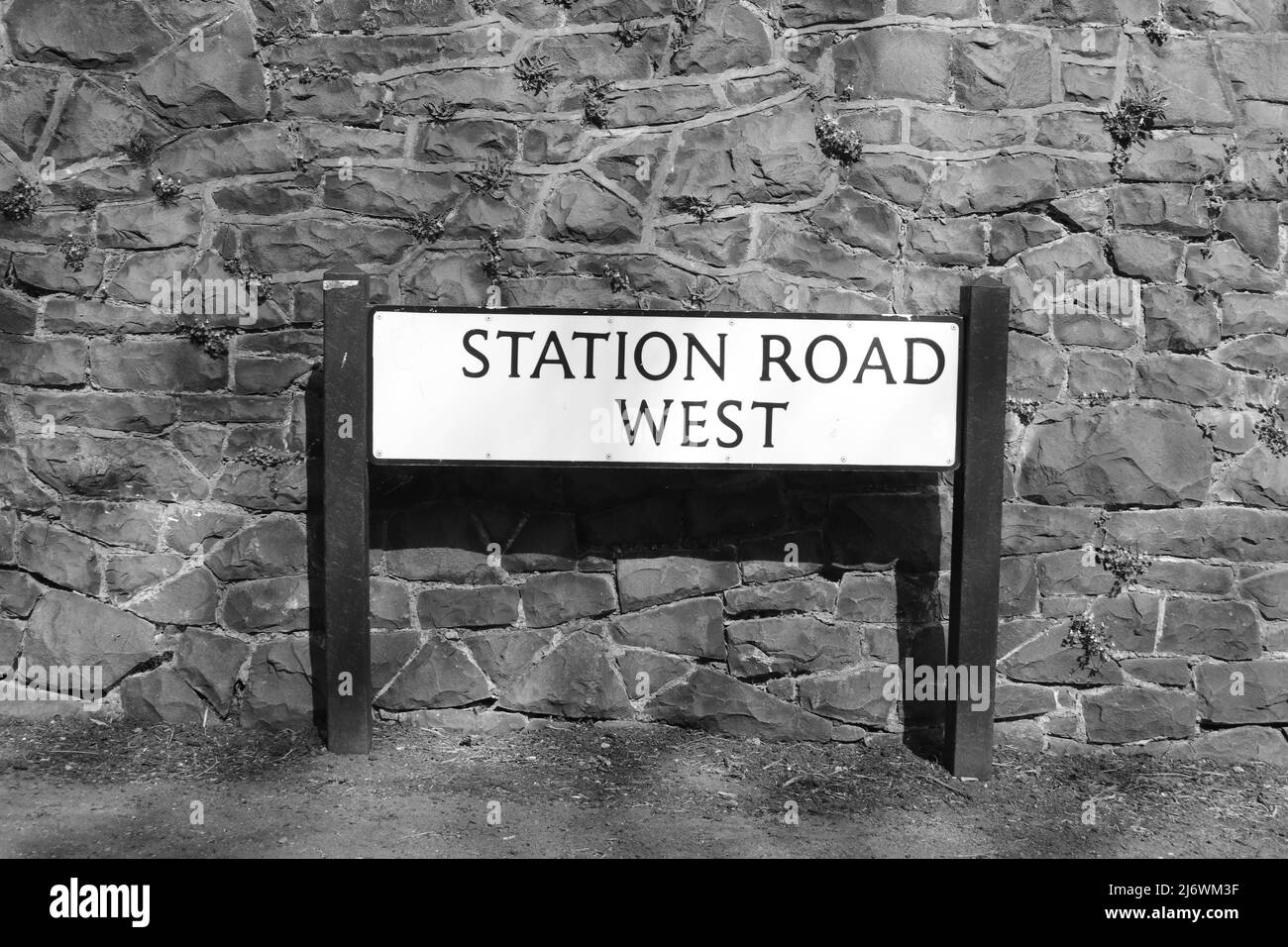 Penmaenmawr Railway Station North Wales Stockfoto