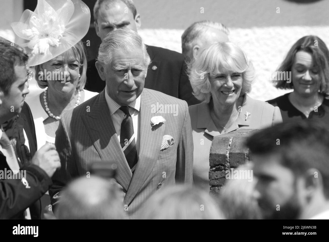 Prinz Charles bei seinem jährlichen Besuch in Nordwales Stockfoto