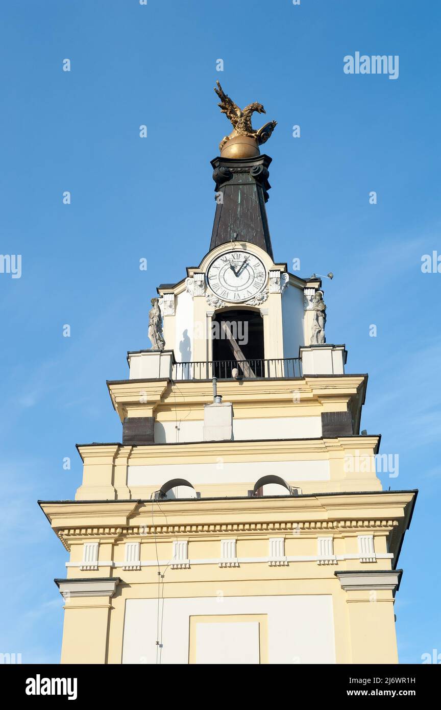Das Haupttor des Branicki-Palastes in Białystok, der Wojewodschaft Podlaskie, Polen Stockfoto