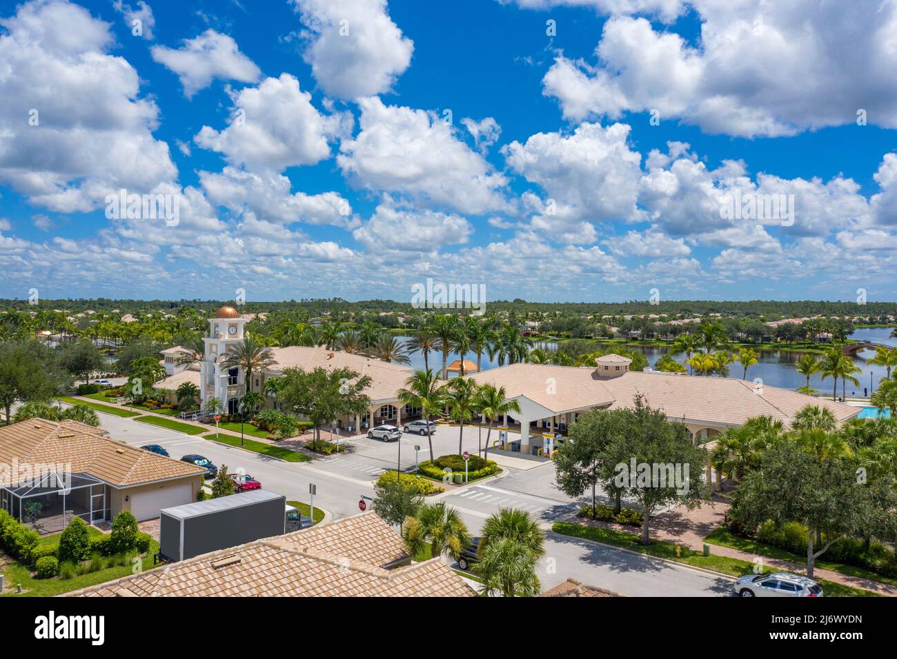 Veronawalk Gemeinschaft, Naples Florida Stadtzentrum Stockfoto