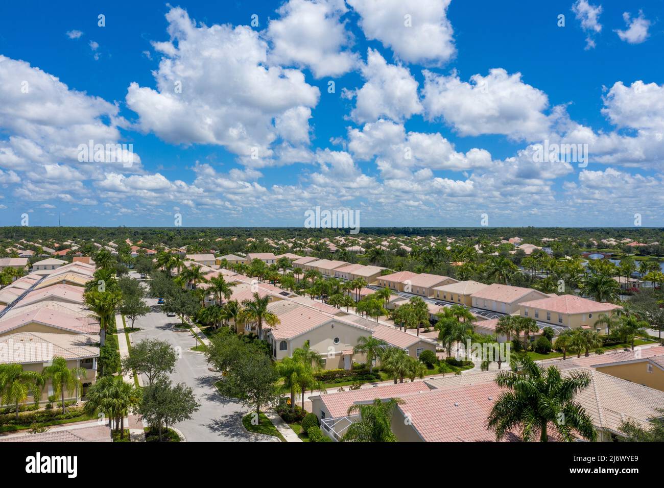 Veronawalk Gemeinschaft, Naples Florida Real Estate Ruhestand Baby Boomer Stockfoto