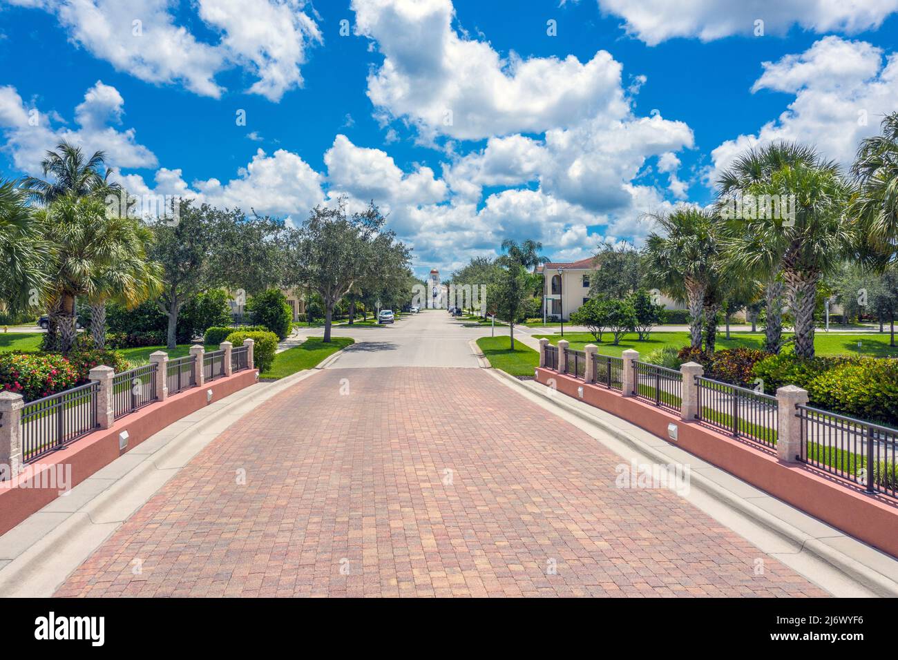 Veronawalk Gemeinschaft, Naples Florida Real Estate Ruhestand Baby Boomer Stockfoto