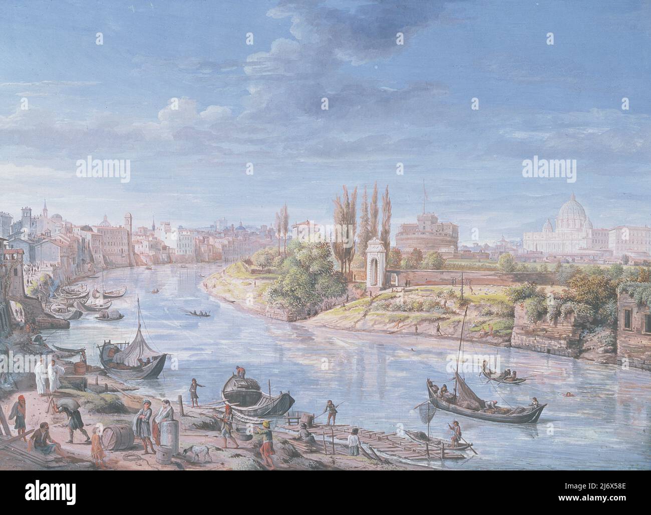 Kreuzigung mit der Jungfrau Maria, Maria Magdalena und Johannes dem Evangelisten von Abate, Nicolo dell' (c.1509-71); Galleria e Museo Estense, Modena, Italien; Italienisch, urheberrechtlich geschützt. Stockfoto