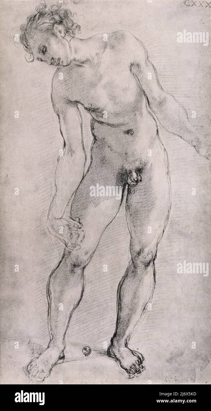 Der verlorene Sohn (Öl auf Leinwand) von Guercino (Giovanni Francesco Barbieri) (1591-1666); Galleria Borghese, Rom, Latium, Italien; Italienisch, nicht urheberrechtlich geschützt. Stockfoto