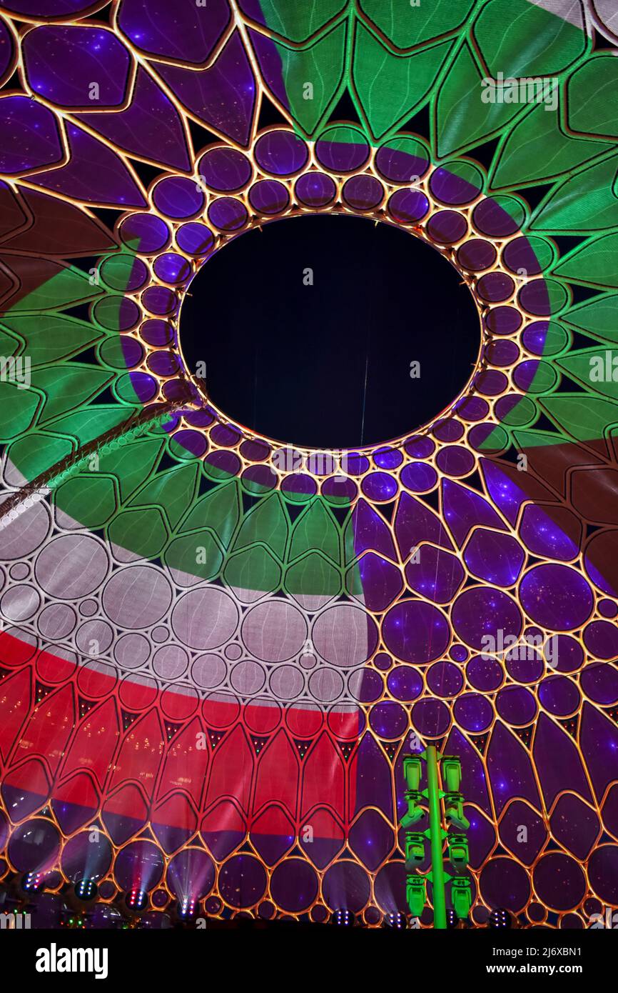 Al Wasl Plaza auf der Expo 2020 Dubai Stockfoto