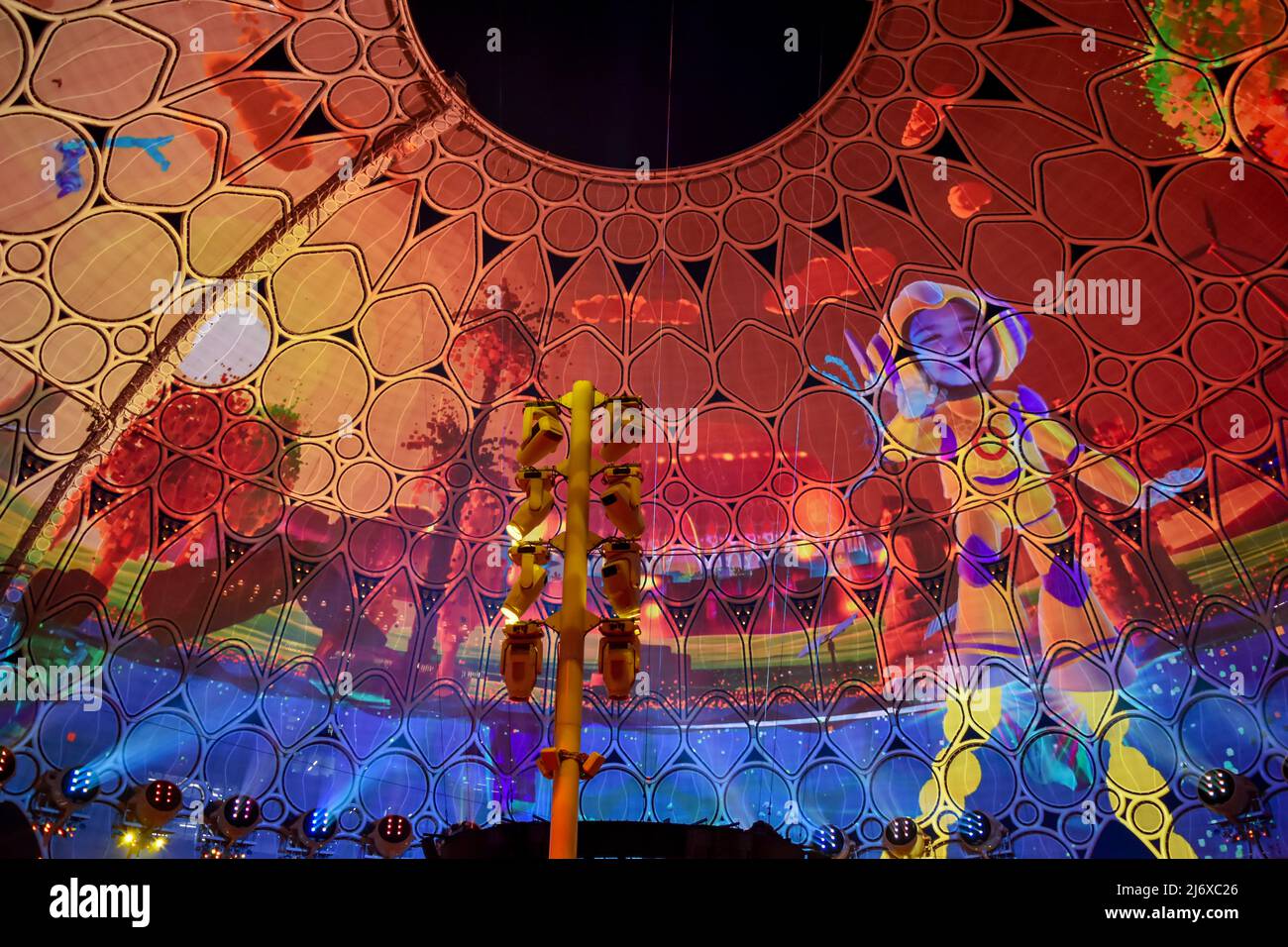 Dubai Expo 2020 - Al Wasl Plaza Stockfoto