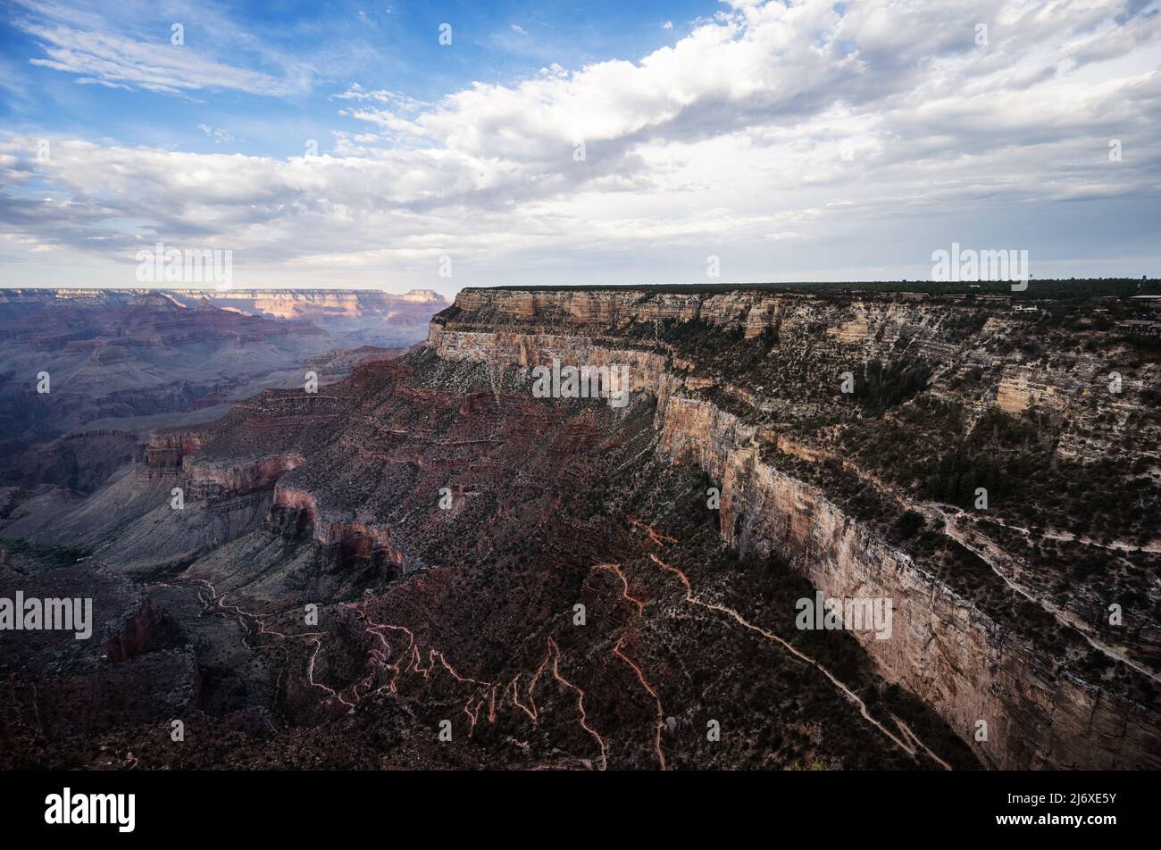 Blick vom Grand Canyon Rim Trail Stockfoto