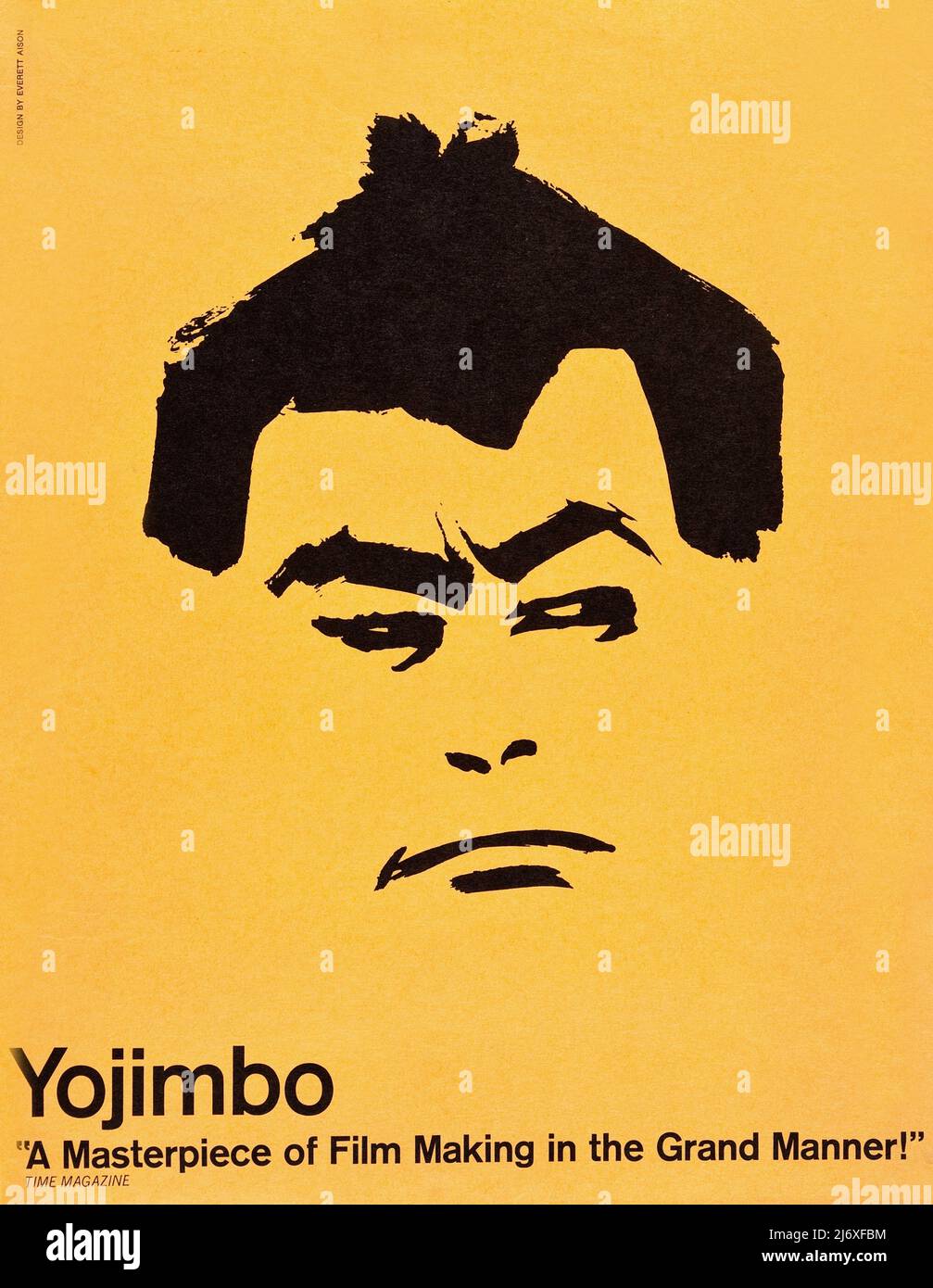 Japanisches Filmplakat - Yojimbo (Toho, 1961). samurai (Toshiro Mifune)yojimbo (Leibwächter). Red Harvest, Regie: Akira Kurosawa Stockfoto