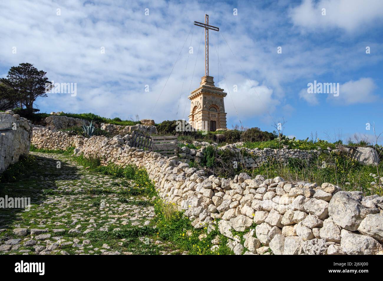 Laferla Cross, Siggiewi, Malta Stockfoto