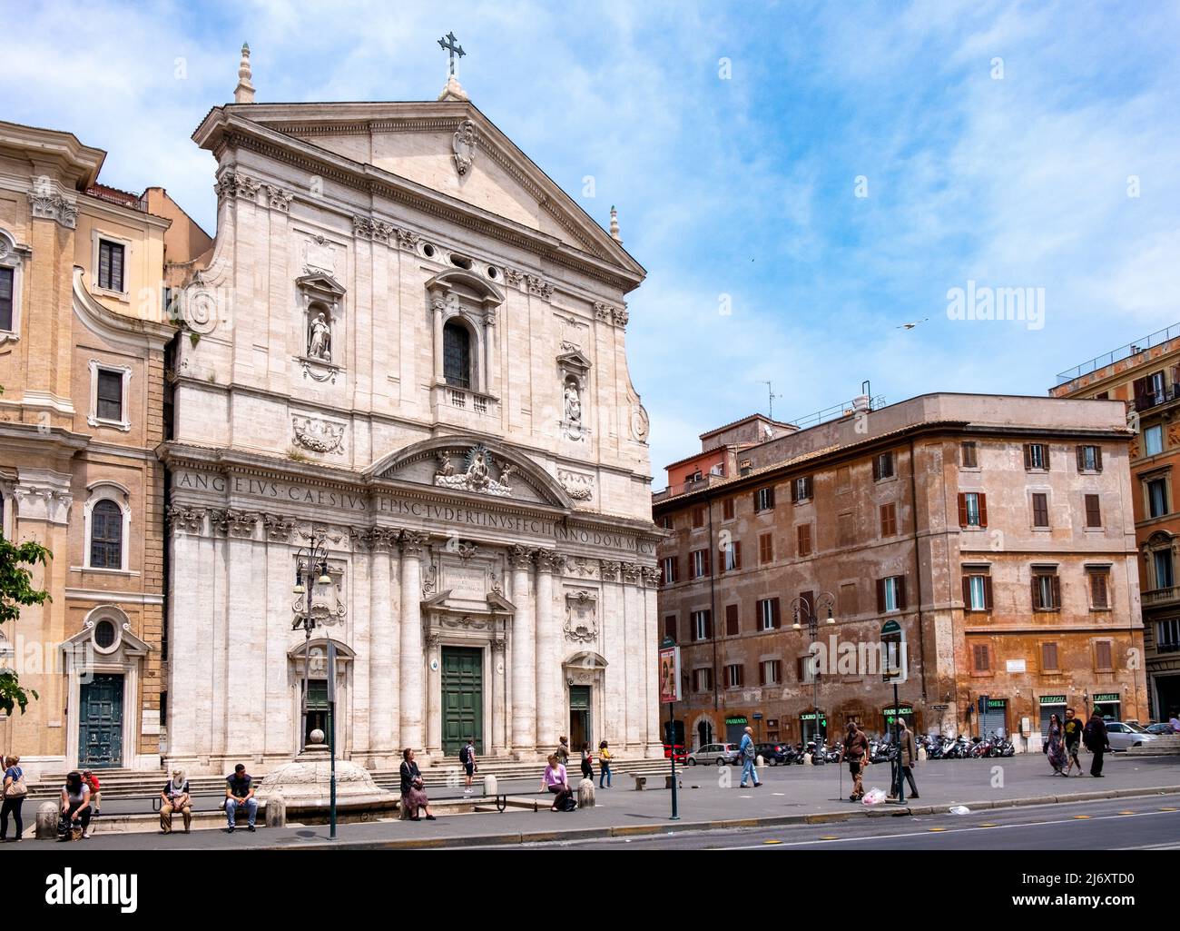 Rom, Italien - 27. Mai 2018: Kirche Santa Maria in Vallicella des Oratorianischen Ordens, bekannt als Chiesa Nuova, am Corso Vittorio Emanuele II in der historischen Stadt Stockfoto