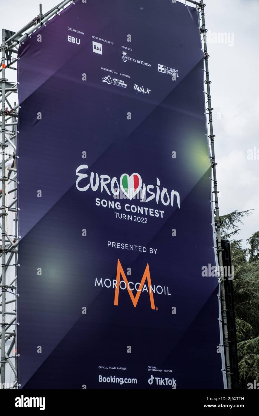 Eurovision Song Festival in Turin Stockfoto