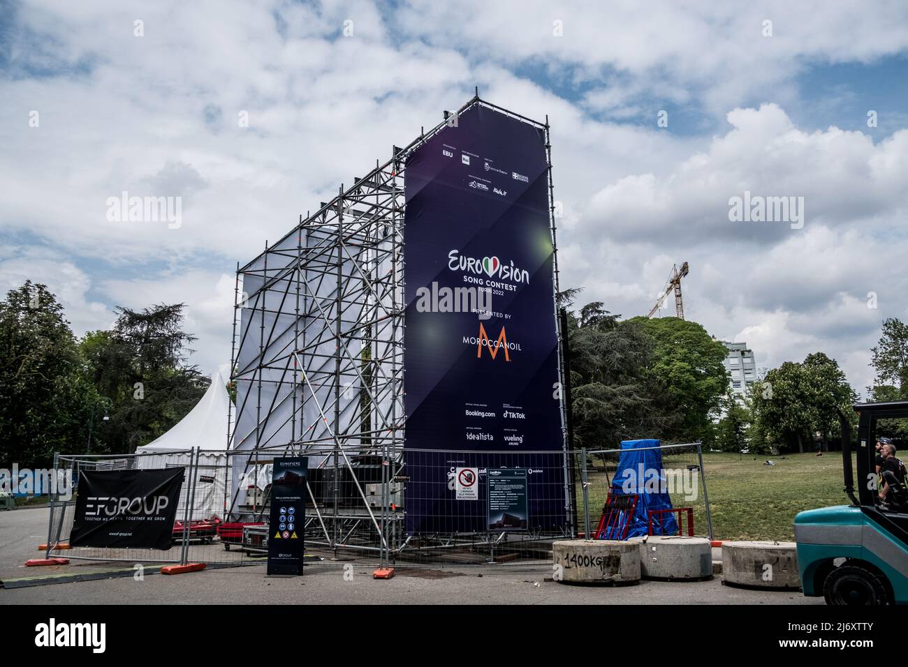 Eurovision Song Festival in Turin Stockfoto