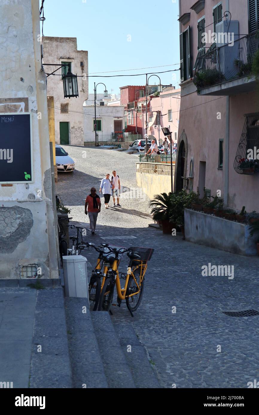 Procida - Scorcio di Via Borgo Stockfoto