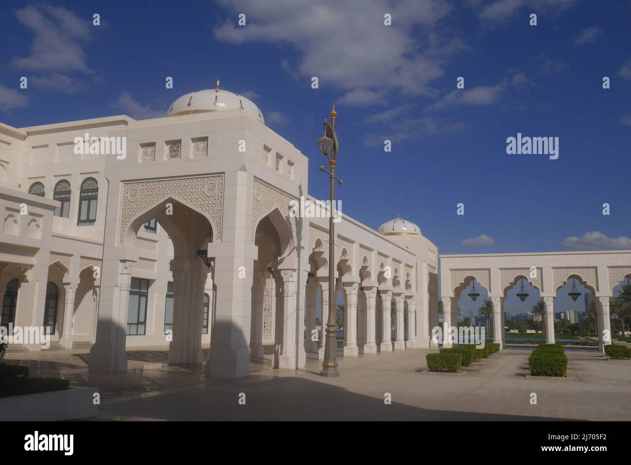 Qasr al Watan, Palast der Nation, Präsidentenpalast der Vereinigten Arabischen Emirate, Abu Dhabi, VAE Stockfoto