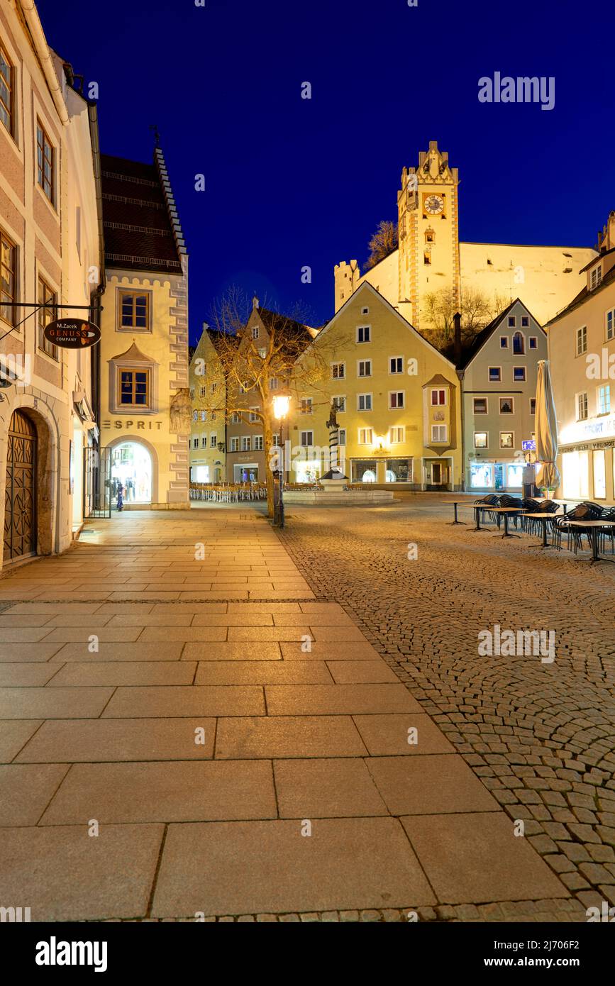 Deutschland Bayern Romantische Straße. Fussen. Stockfoto