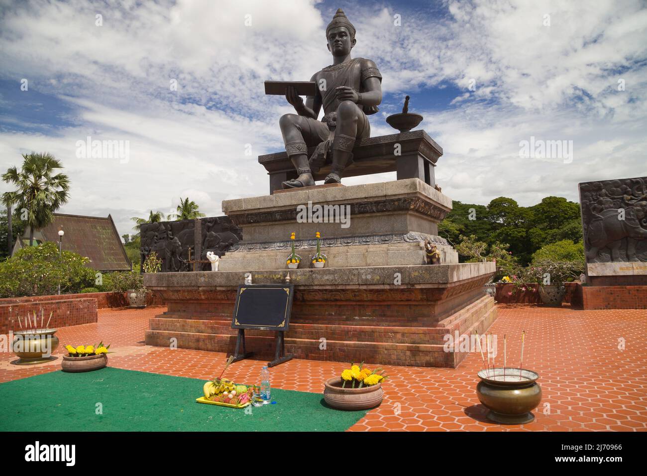 König Ramkhamhaeng Denkmal in Sukhothai, Thailand. Stockfoto