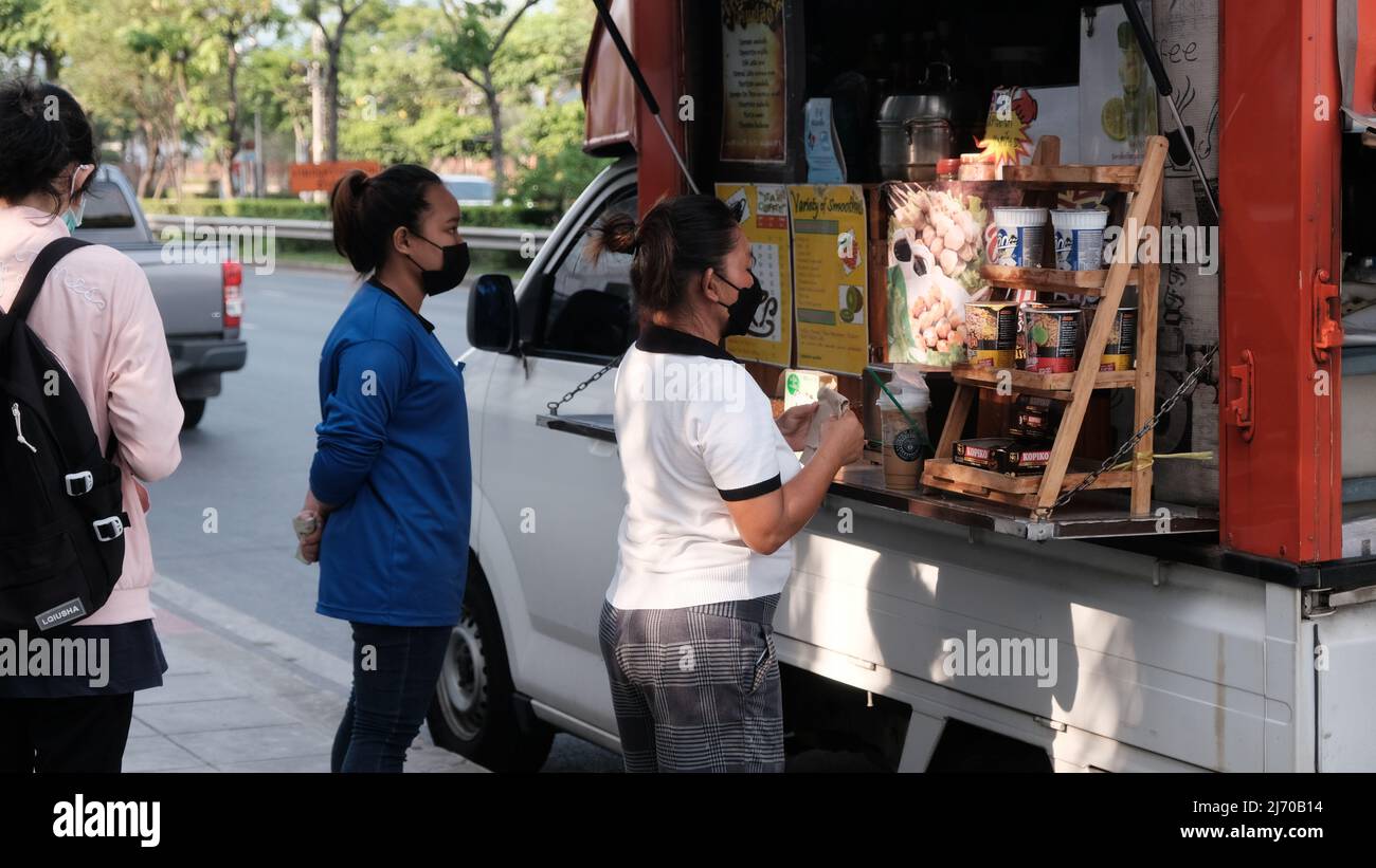 Asoke Road Asok Montri Road aka Soi Sukhumvit 21 Klong Toey Bangkok Thailand Stockfoto