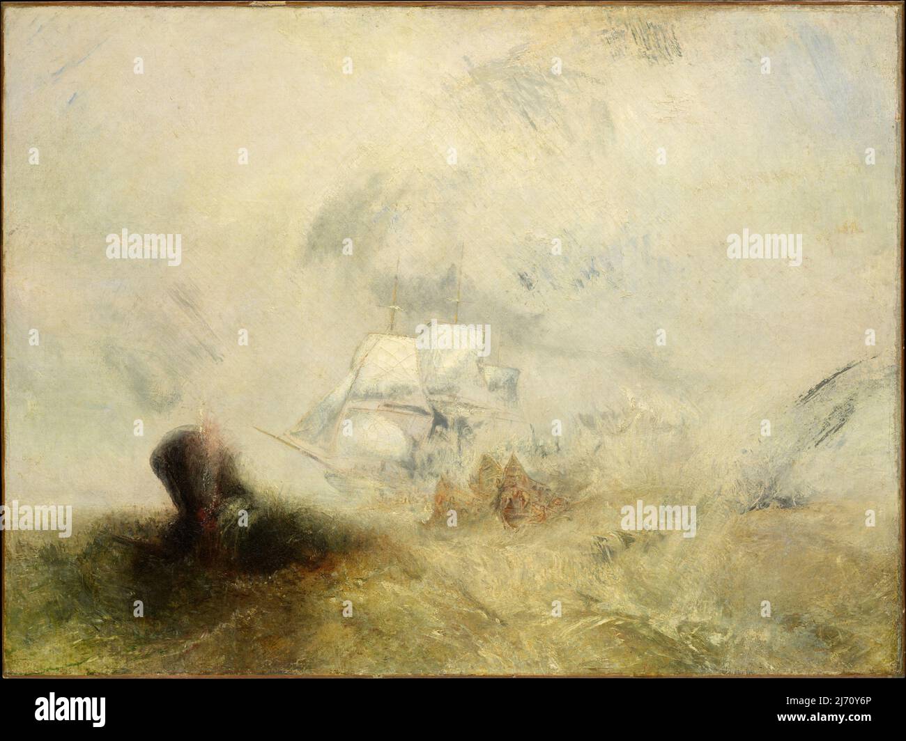 Walfänger. Joseph Mallord William Turner. Ca. 1845 Stockfoto